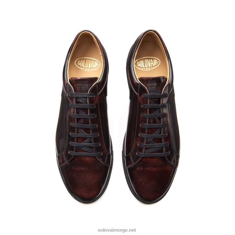 Solovair Burgunder Rub-off Sneaker 070 H6ll2c230