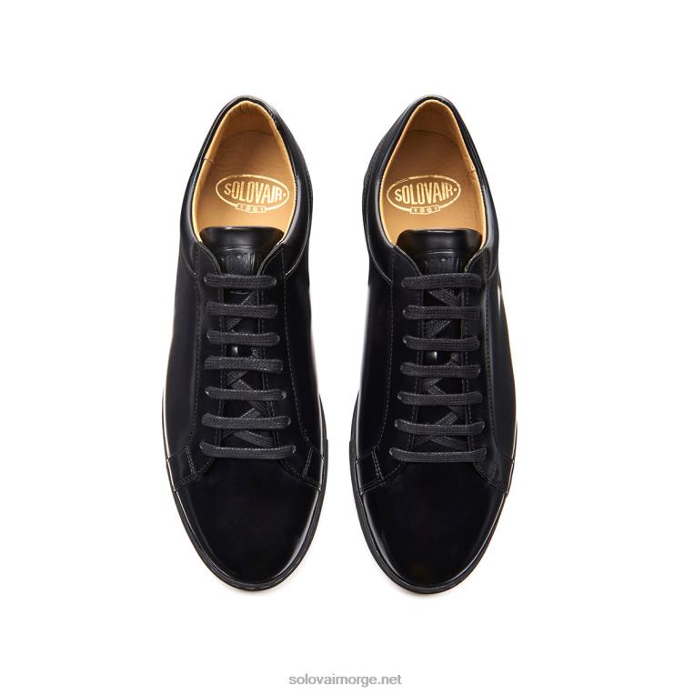 Solovair Svart Hi-shine Sneaker 070 H6ll2c226