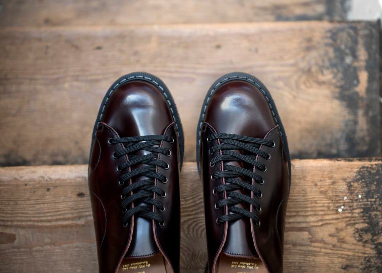 Solovair Burgunder Rub-off Monkey Sko Kvinnerh6ll2c407