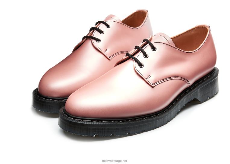 Solovair Iriserende Rosa Hi-shine Gibson-sko Kvinnerh6ll2c384