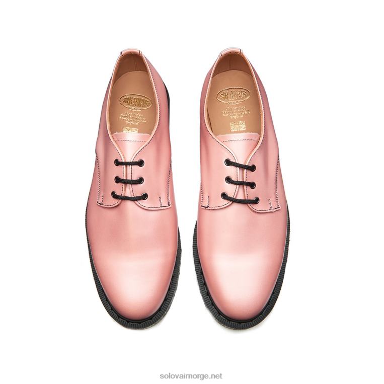 Solovair Iriserende Rosa Hi-shine Gibson-sko Kvinnerh6ll2c384