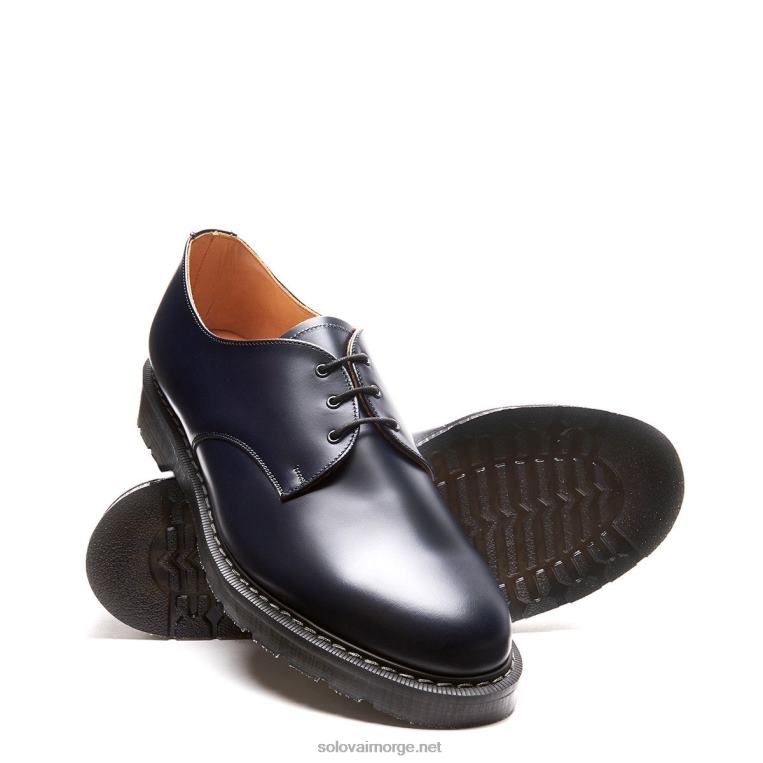 Solovair Marineblå Gibson-sko Kvinnerh6ll2c387