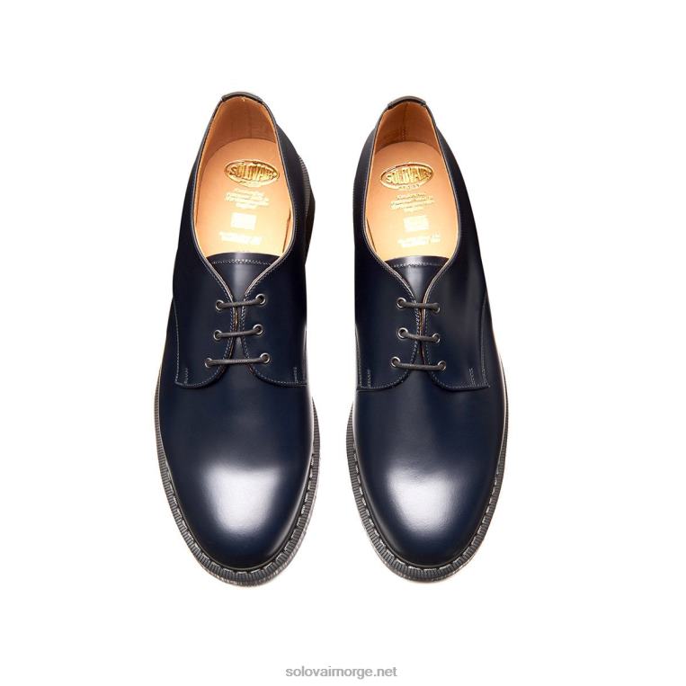 Solovair Marineblå Gibson-sko Kvinnerh6ll2c387