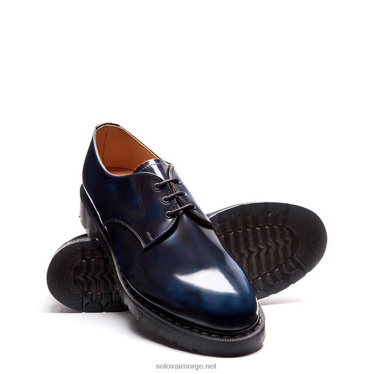 Solovair Marineblå Rub-off 3 øye Gibson Sko Kvinnerh6ll2c367