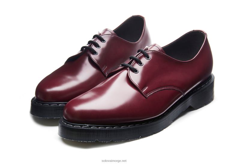 Solovair Merlot Vegansk Hi-shine Gibson Sko Kvinnerh6ll2c375