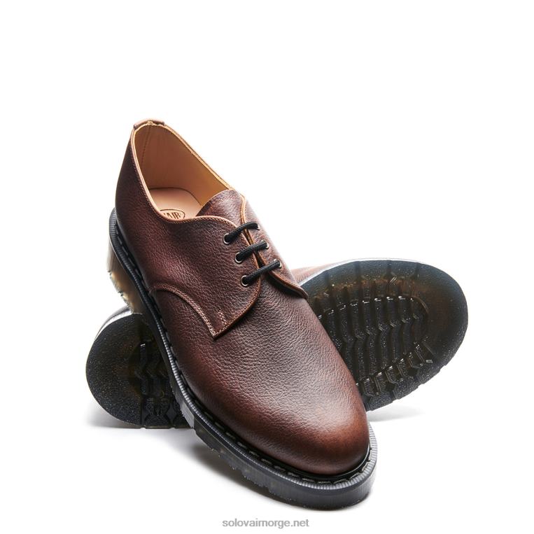 Solovair Nøttebrun Korn 3 øye Gibson Sko Kvinnerh6ll2c390