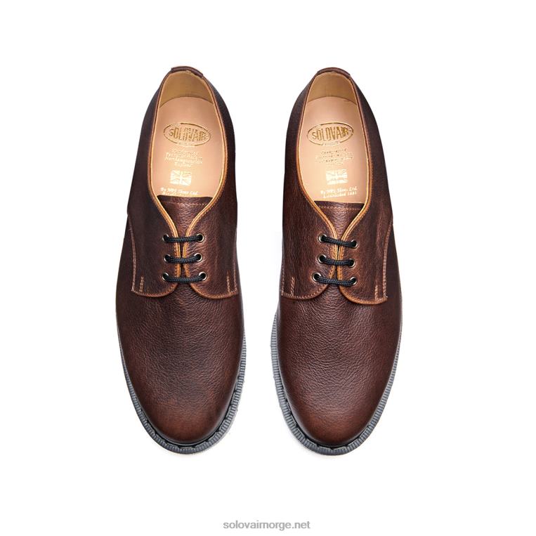 Solovair Nøttebrun Korn 3 øye Gibson Sko Kvinnerh6ll2c390