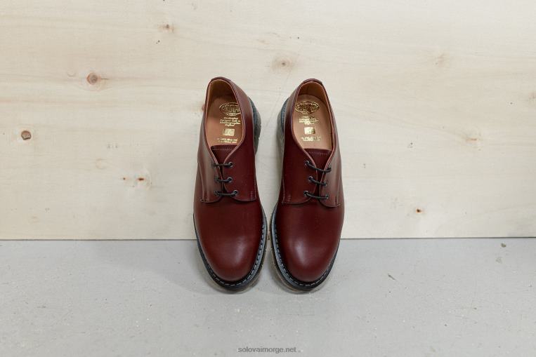 Solovair Oxblood Hi-shine Gibson Sko Kvinnerh6ll2c369