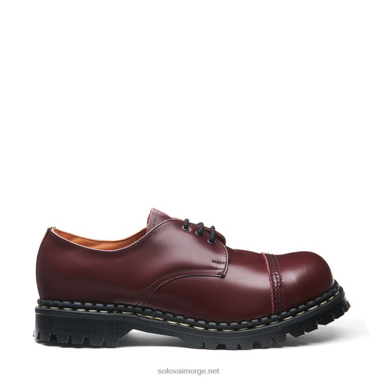 Solovair Oxblood Hi-shine Stål Tåkappet Gibson Sko Kvinnerh6ll2c378