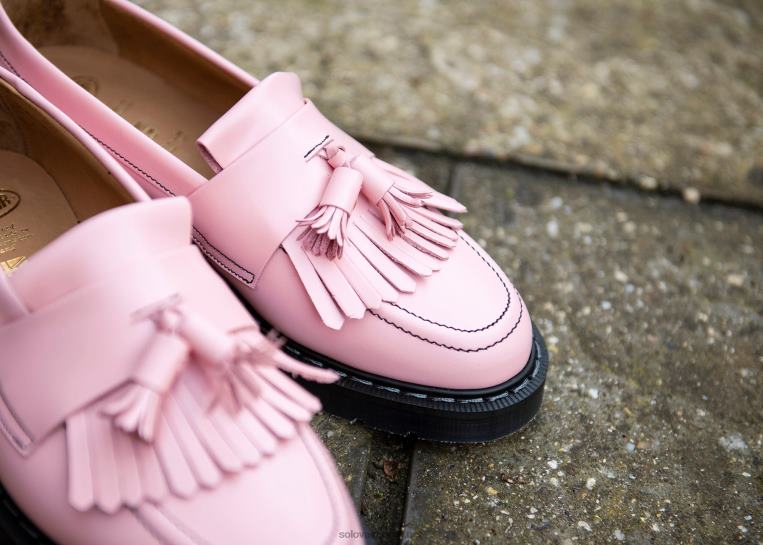 Solovair Blush Rosa Hi-shine Dusk Loafer Kvinnerh6ll2c402