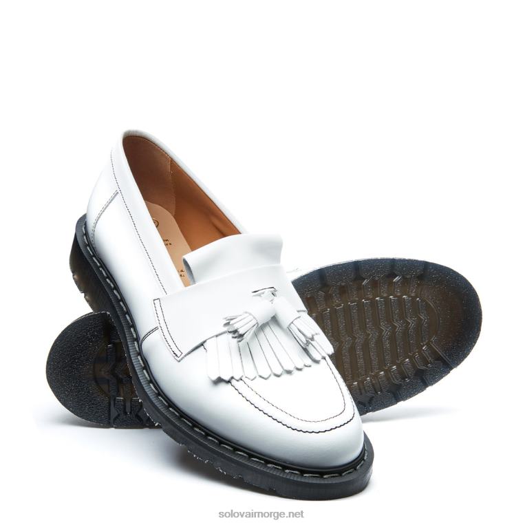 Solovair Hvit Hi-shine Dusk Loafer Kvinnerh6ll2c398