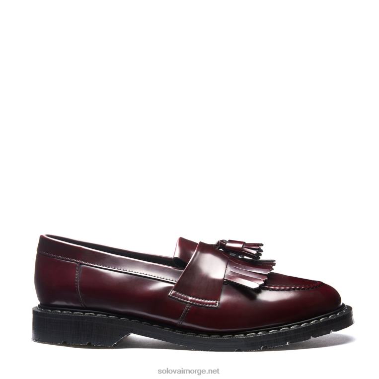 Solovair Kirsebærrød Rub-off Vegansk Dusk Loafer Kvinnerh6ll2c394