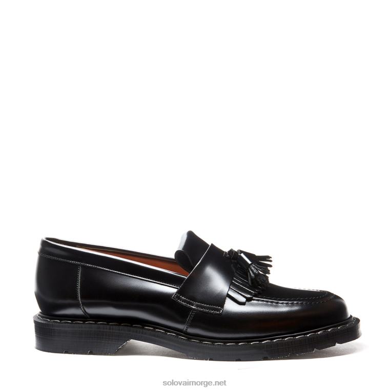 Solovair Svart Hi-shine Dusk Loafer Kvinnerh6ll2c391