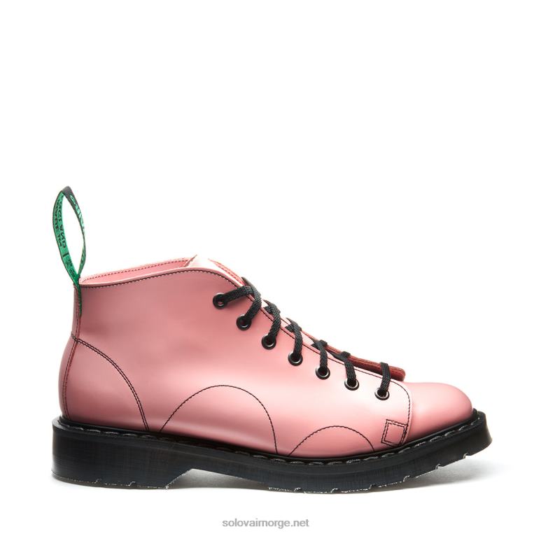 Solovair Blush Rosa Hi-shine Monkey Boot Kvinnerh6ll2c345