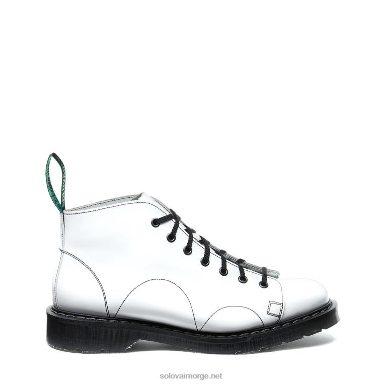 Solovair Hvit Hi-shine Apestøvel Kvinnerh6ll2c351