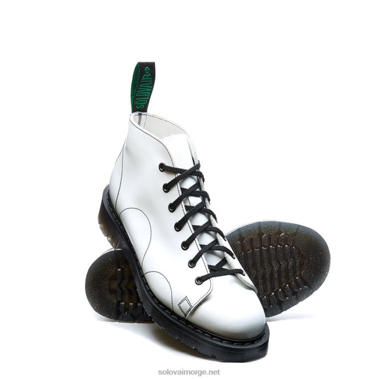 Solovair Hvit Hi-shine Apestøvel Kvinnerh6ll2c351