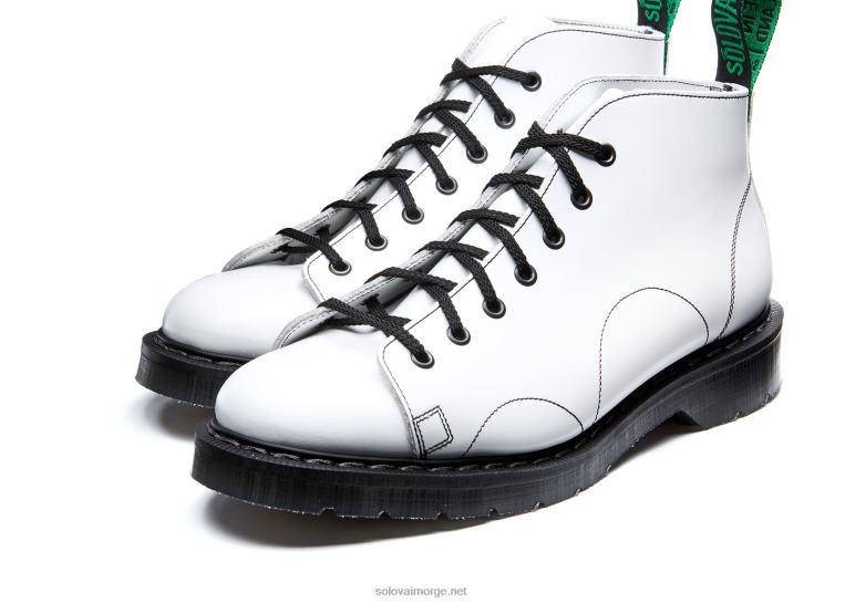 Solovair Hvit Hi-shine Apestøvel Kvinnerh6ll2c351