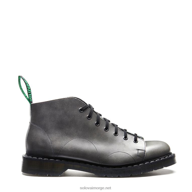Solovair Lunar Grey Hi Shine 7 Eye Monkey Boot Kvinnerh6ll2c353