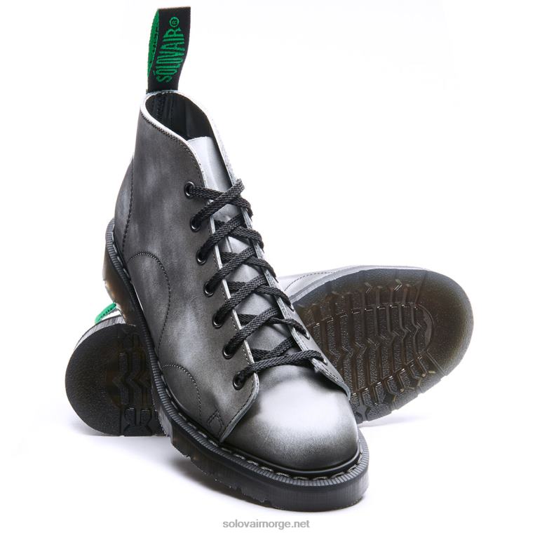 Solovair Skygrå Rub-off 7 Eye Monkey Boot Kvinnerh6ll2c352