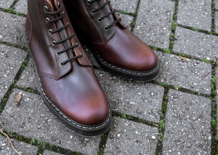 Solovair Gaucho Crazy Horse 6 Eye Astronautstøvel Kvinnerh6ll2c237