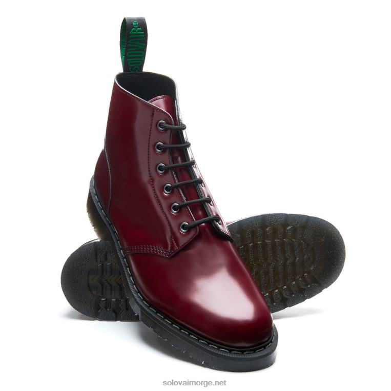 Solovair Merlot Vegan 6 Eye Astronautstøvel Kvinnerh6ll2c245