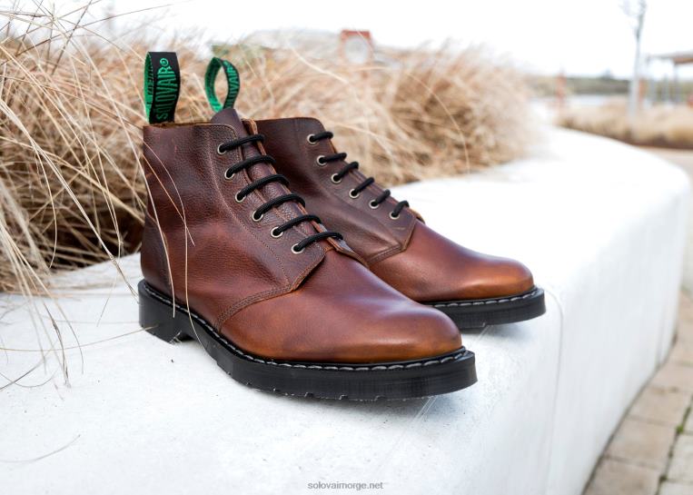 Solovair Nut Brown Grain 6 Eye Astronaut Støvel Kvinnerh6ll2c240