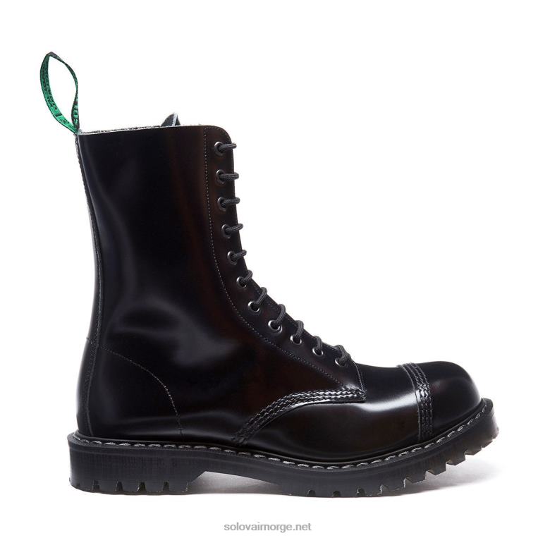 Solovair Englander Black 11 Eye Steel Toe Derby Boot Kvinnerh6ll2c281