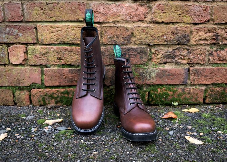 Solovair Gaucho Crazy Horse 8 Eye Derby Støvel Kvinnerh6ll2c286