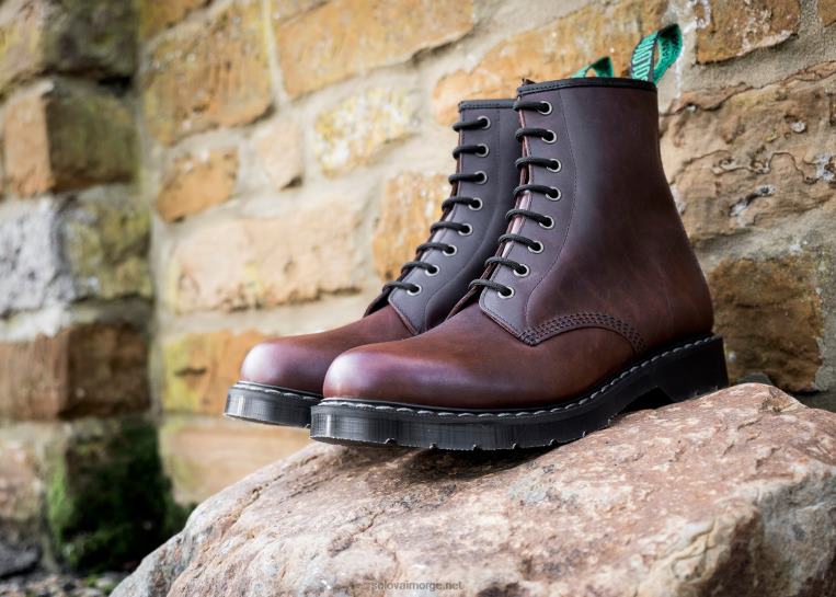 Solovair Gaucho Crazy Horse 8 Eye Derby Støvel Kvinnerh6ll2c286