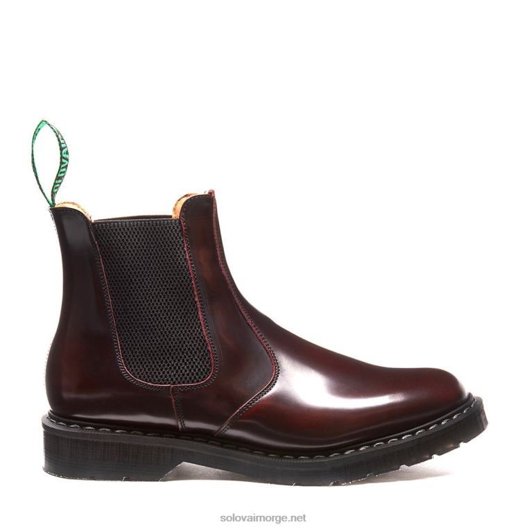 Solovair Burgunder Rub-off Forhandlerstøvel Kvinnerh6ll2c263