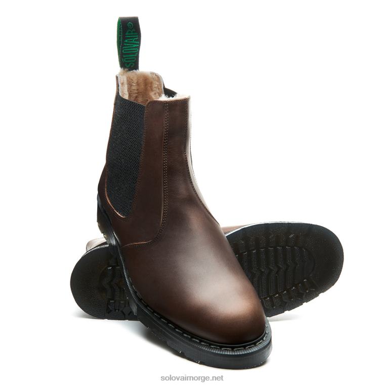 Solovair Gaucho Crazy Horse Shearling Fôret Forhandlerstøvel Kvinnerh6ll2c269