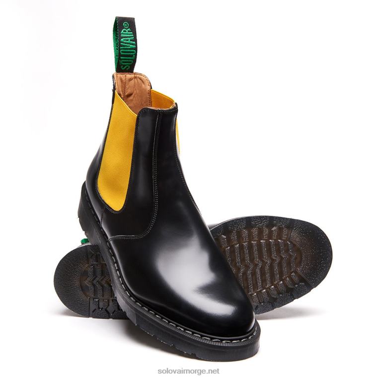 Solovair Gul Og Svart Forhandlerstøvel Kvinnerh6ll2c275