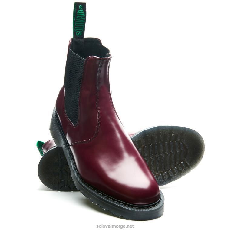 Solovair Merlot Vegansk Hi-shine Forhandlerstøvel Kvinnerh6ll2c265