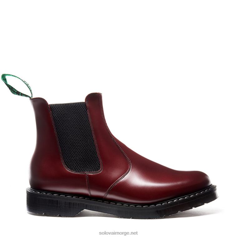 Solovair Oxblood Hi-shine Forhandlerstøvel Kvinnerh6ll2c262