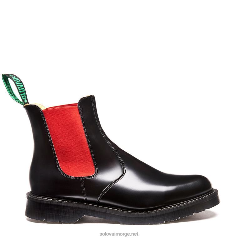 Solovair Rød Og Svart Forhandlerstøvel Kvinnerh6ll2c274