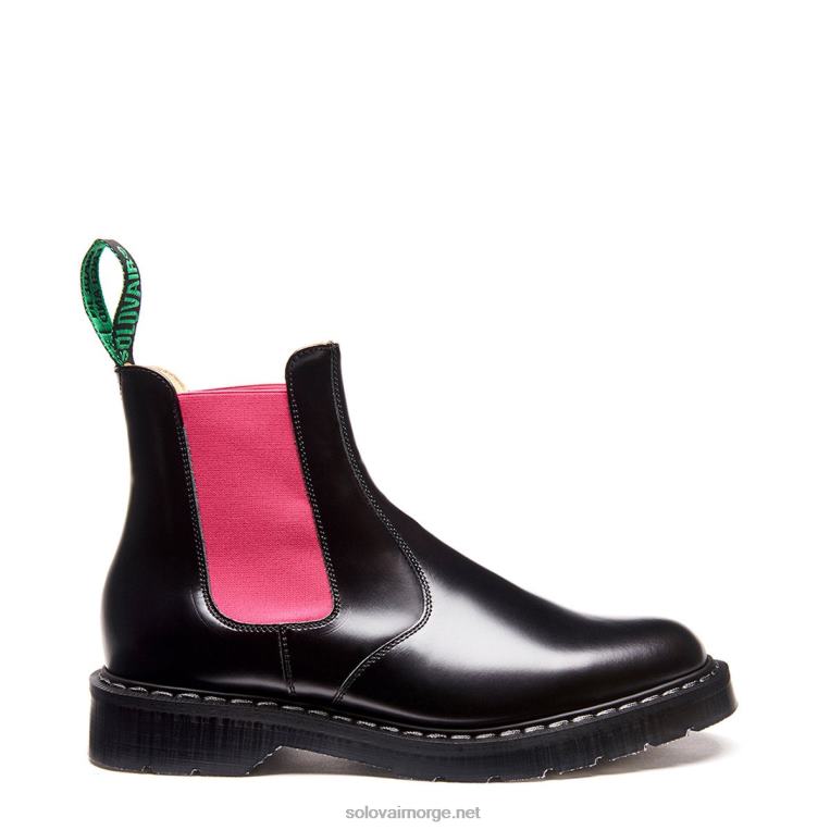 Solovair Rosa Og Svart Forhandlerstøvel Kvinnerh6ll2c267