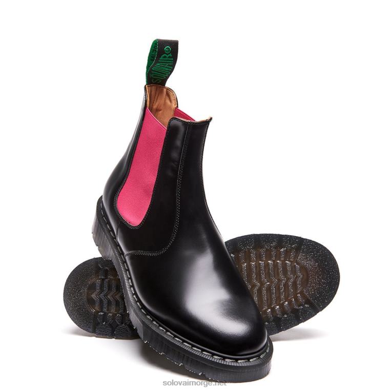 Solovair Rosa Og Svart Forhandlerstøvel Kvinnerh6ll2c267