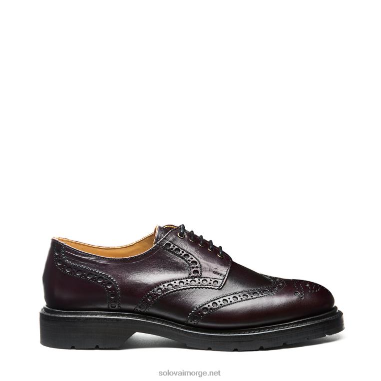 Solovair Burgunder Horween 5 Eye Gibson Brogue Sko Mennh6ll2c166