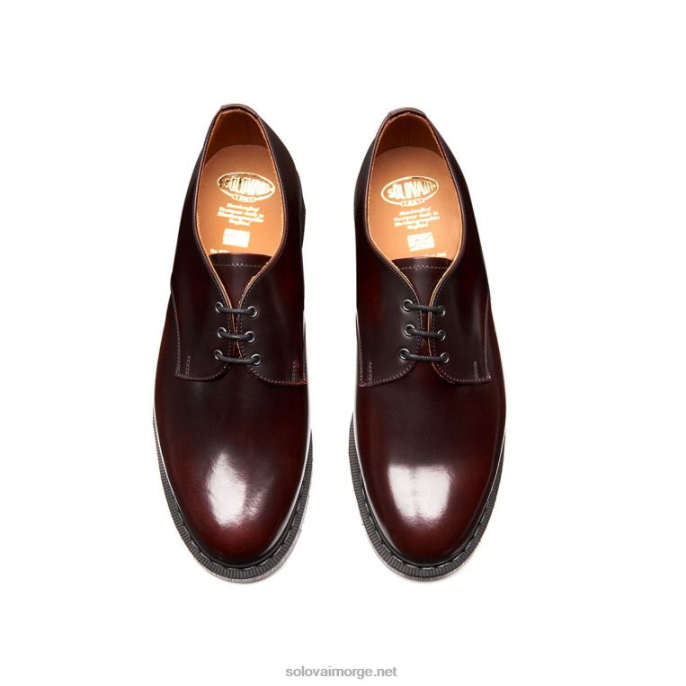 Solovair Burgunder Rub-off Gibson Sko Mennh6ll2c179