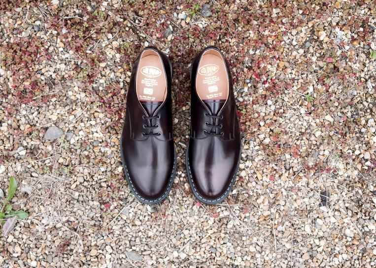 Solovair Burgunder Rub-off Gibson Sko Mennh6ll2c179