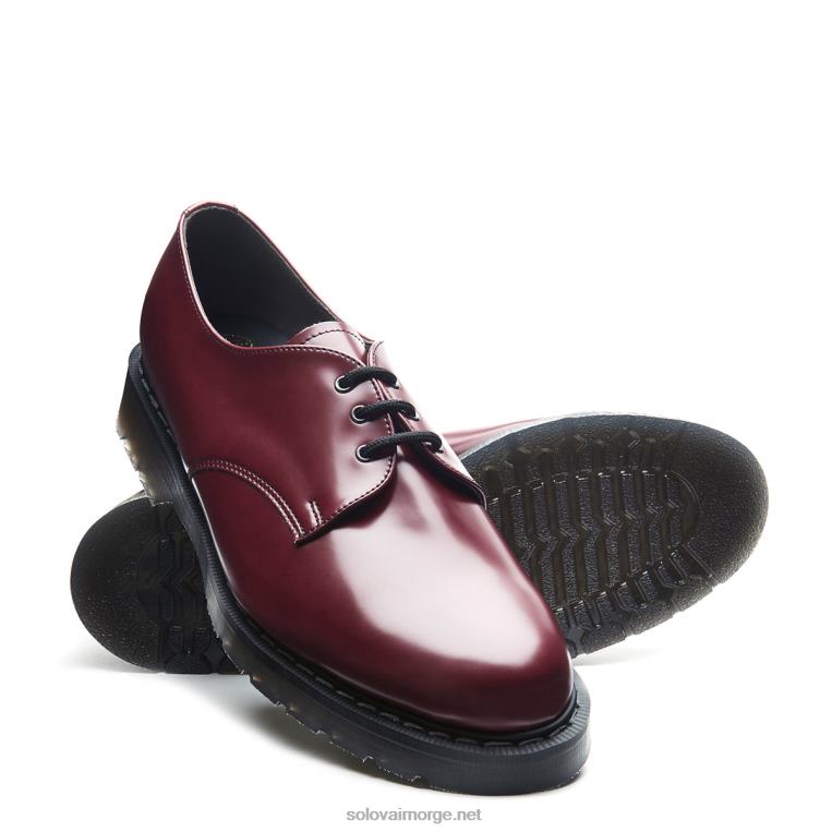 Solovair Merlot Vegansk Hi-shine Gibson Sko Mennh6ll2c188