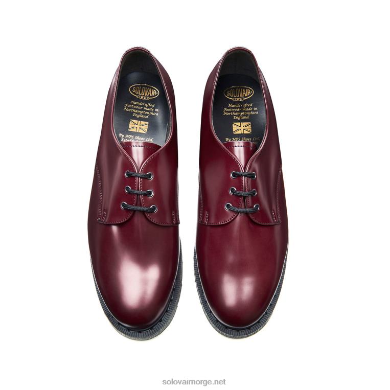 Solovair Merlot Vegansk Hi-shine Gibson Sko Mennh6ll2c188