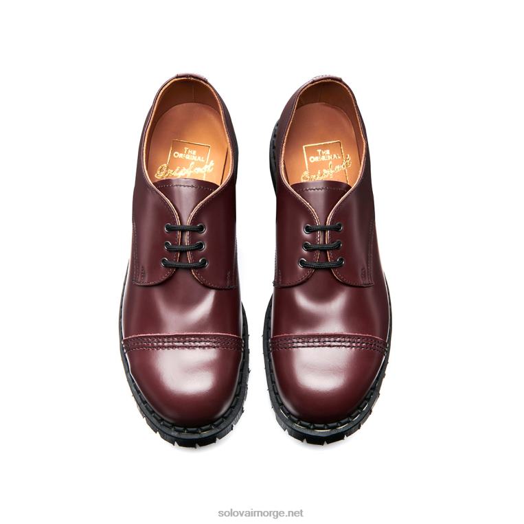 Solovair Oxblood Hi-shine Stål Tåkappet Gibson Sko Mennh6ll2c191