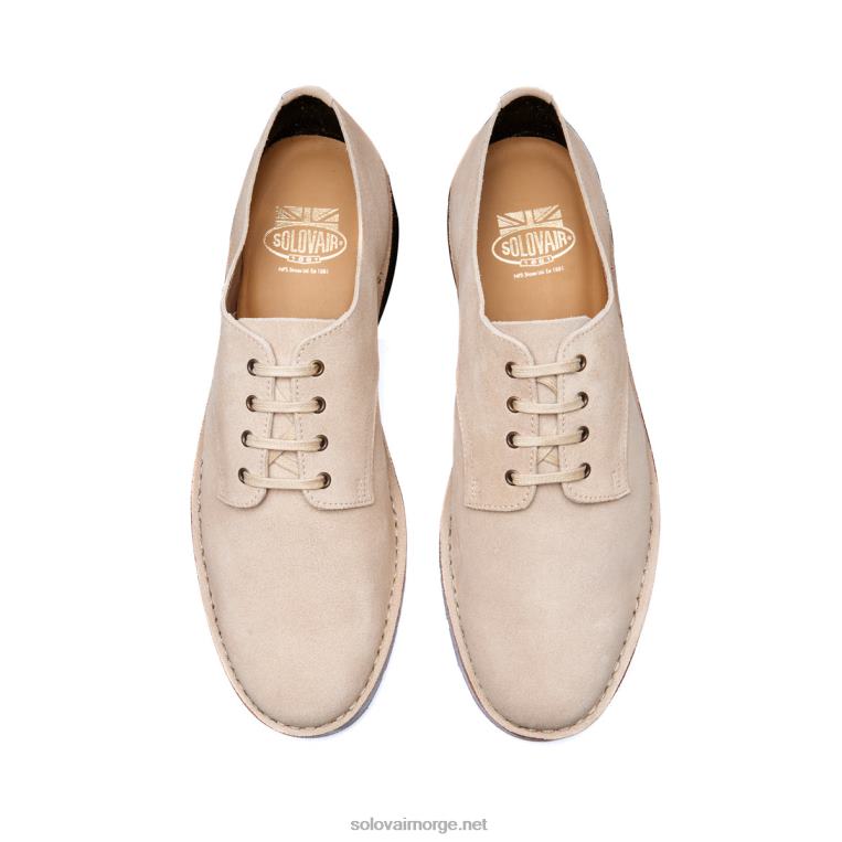 Solovair Sand Semsket Gibson Sko Med 4 øyne Mennh6ll2c187