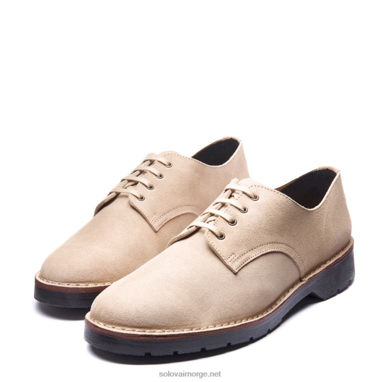 Solovair Sand Semsket Gibson Sko Med 4 øyne Mennh6ll2c187