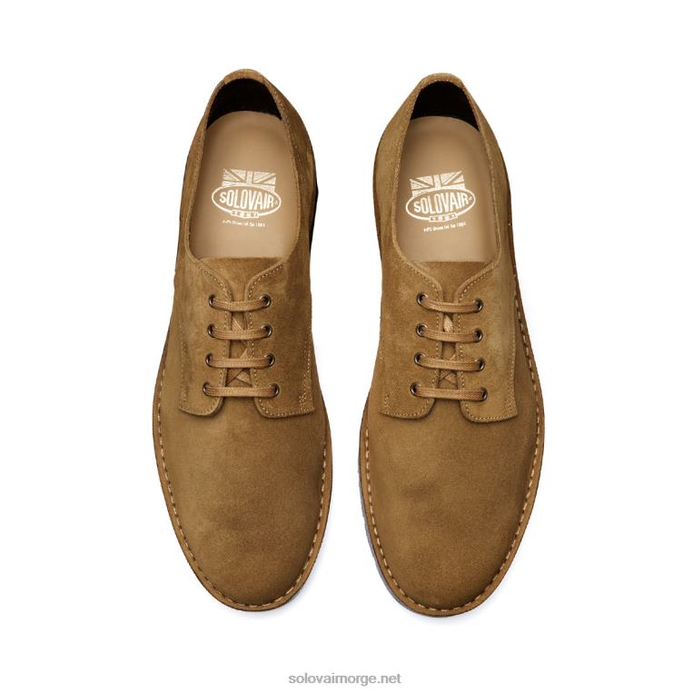 Solovair Tan Semsket Gibson Sko Med 4 øyne Mennh6ll2c198