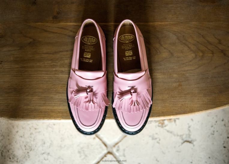 Solovair Blush Rosa Hi-shine Dusk Loafer Mennh6ll2c212