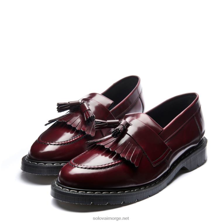 Solovair Kirsebærrød Rub-off Vegansk Dusk Loafer Mennh6ll2c205