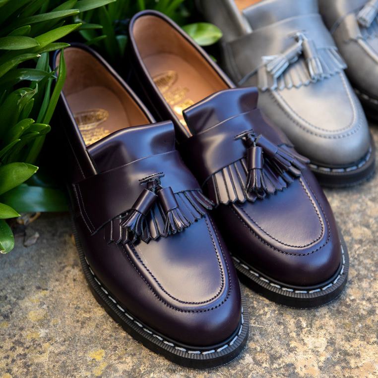 Solovair Lilla Hi-shine Dusk Loafer Mennh6ll2c206