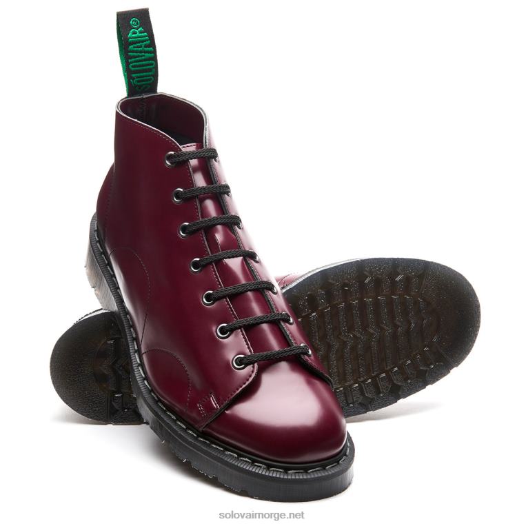 Solovair Merlot Vegansk Hi-shine Apestøvel Mennh6ll2c150